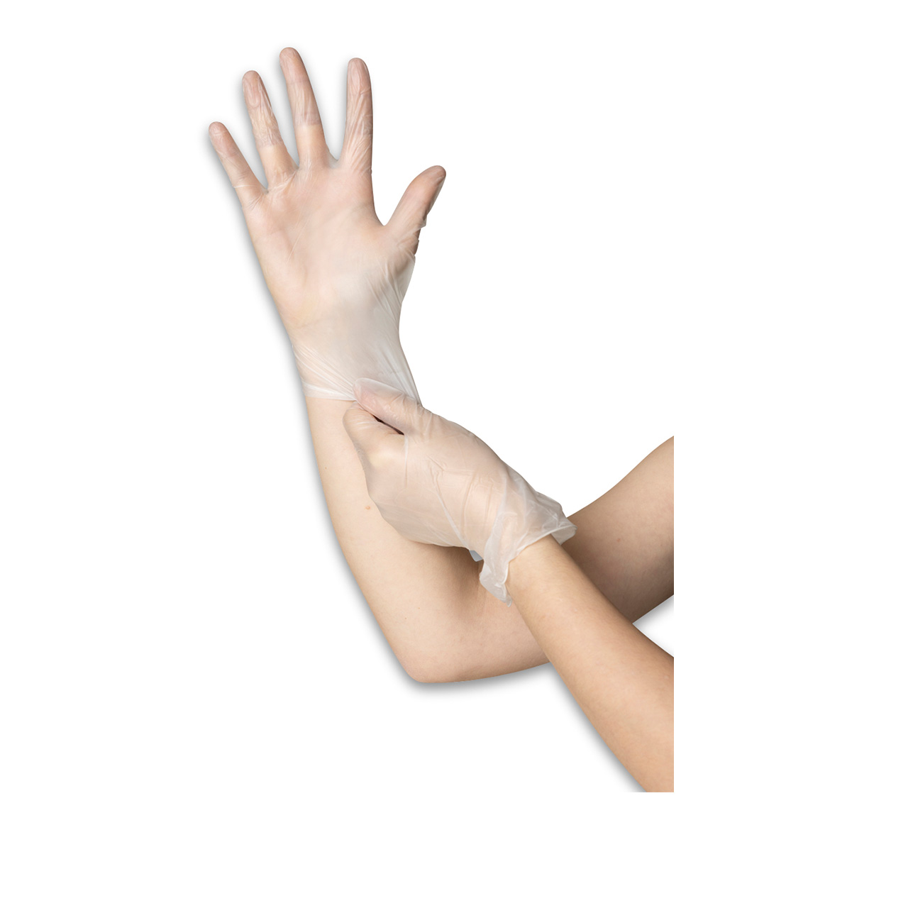 Aximed® pro Gants vinyle V45+ Transparent XL