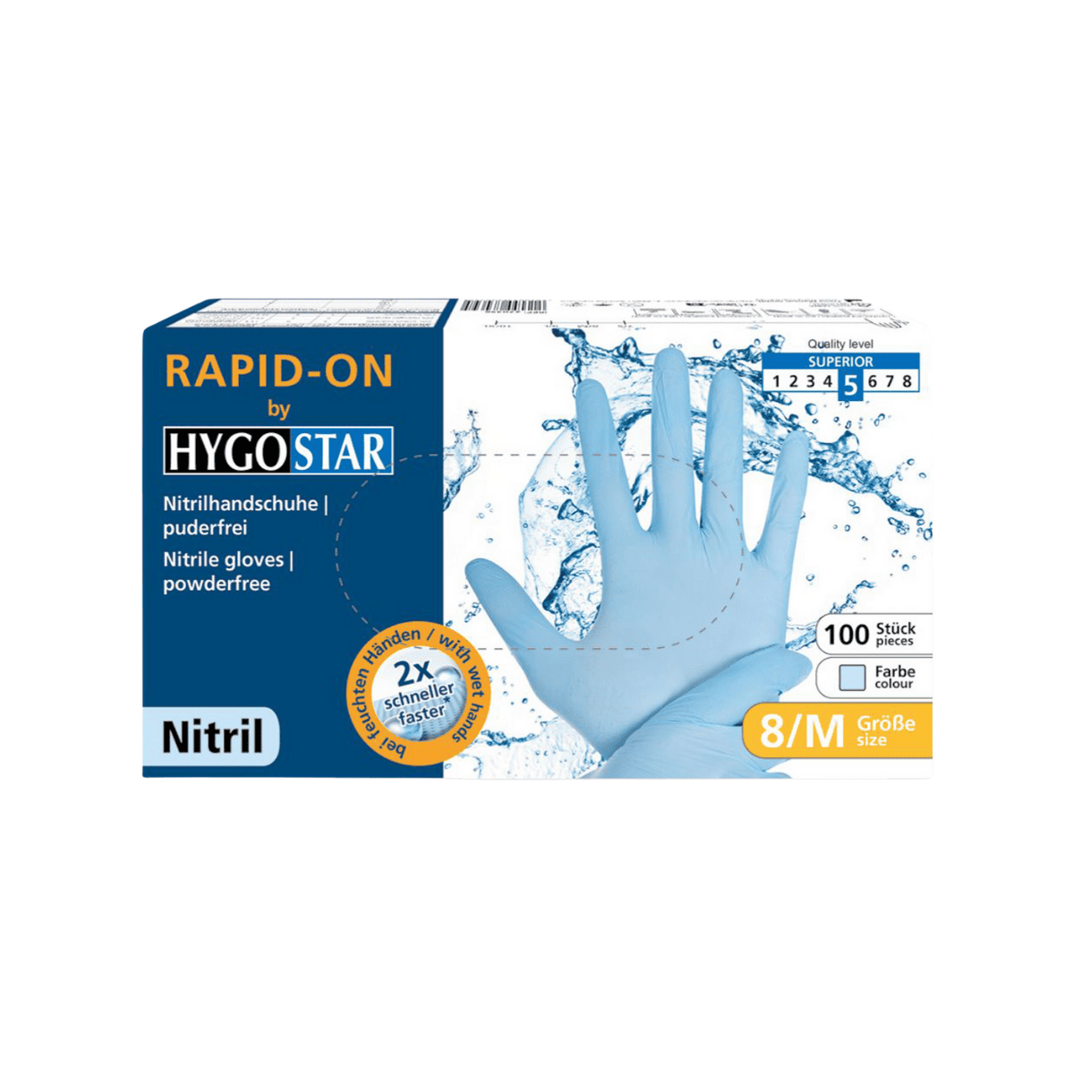 Gants en nitrile Rapid-On Bleu XL