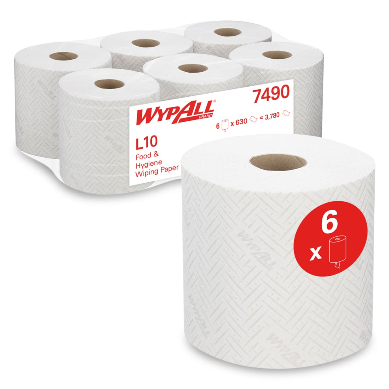 WypAll® L10 Essuyeurs RCS - Dévidage central