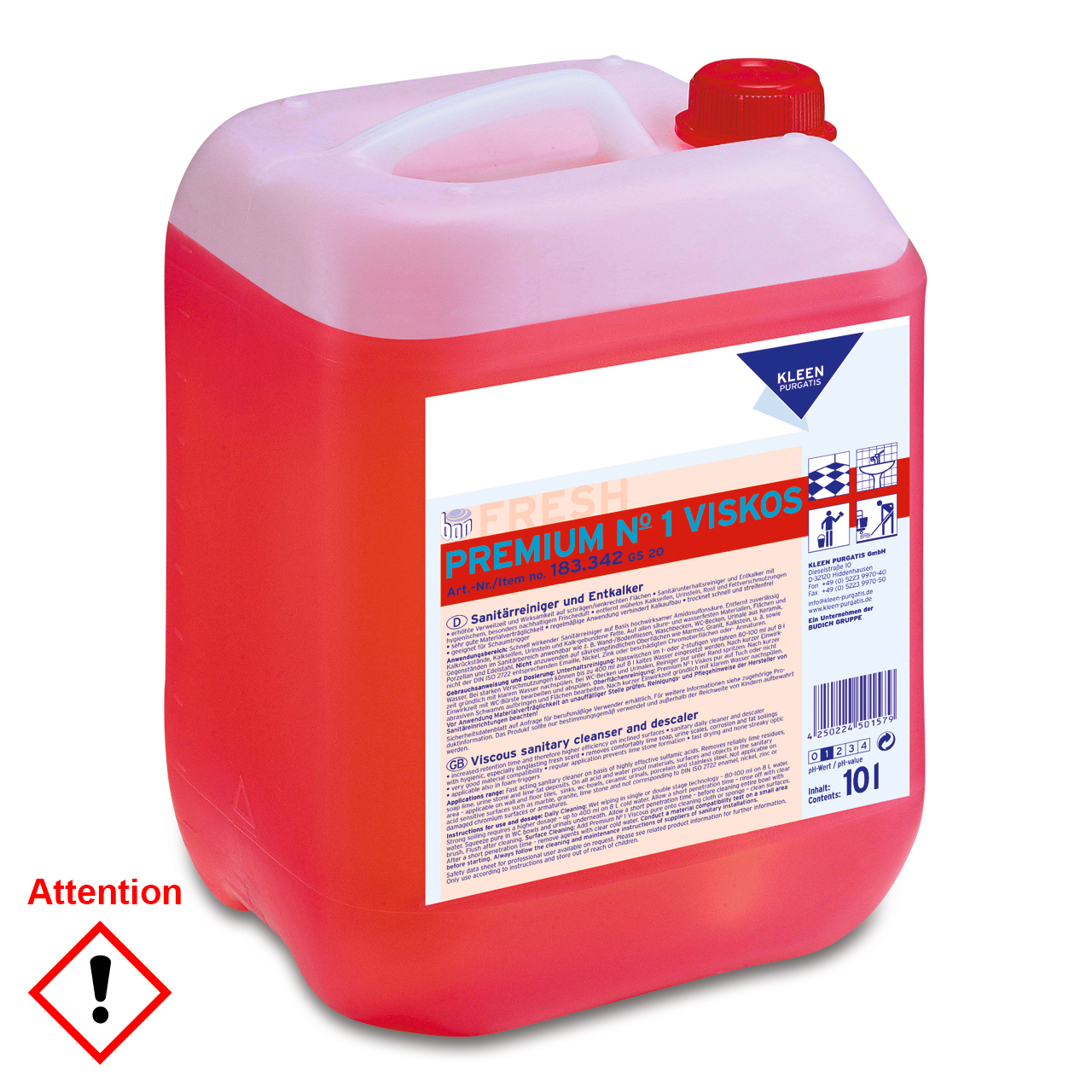 Premium No.1 Viskos Nettoyant sanitaire Premium No.1 Viskos Nettoyant sanitaire