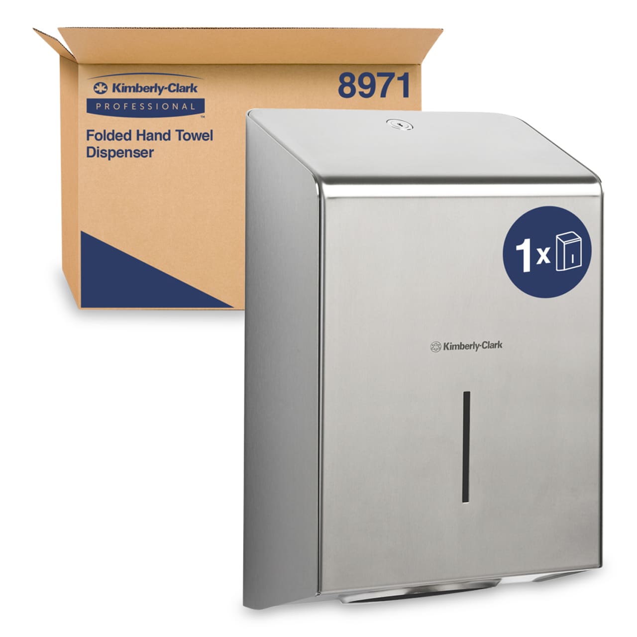 KC Professional Distrib. essuie-mains acier inox KC Professional Distrib. essuie-mains acier inox