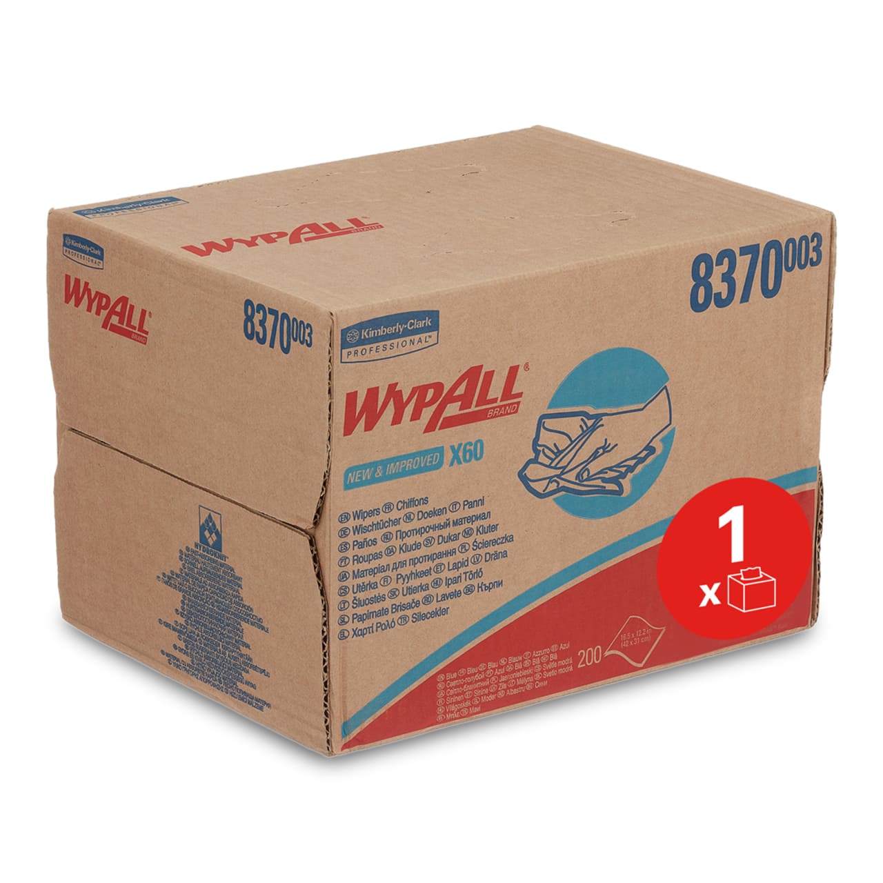 WypAll® X60 Chiffons - Boîte BRAG™