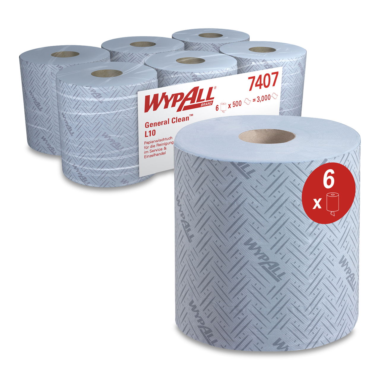 WypAll® L10 Essuyeurs RCS & Reach Plus - Dévidage central