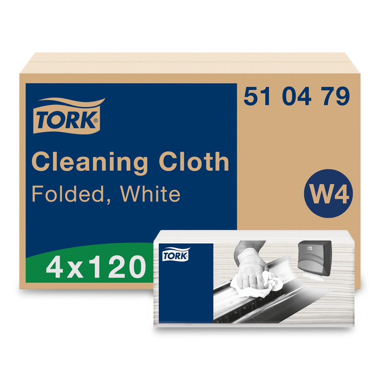 Tork lingettes de nettoyage blanc W4