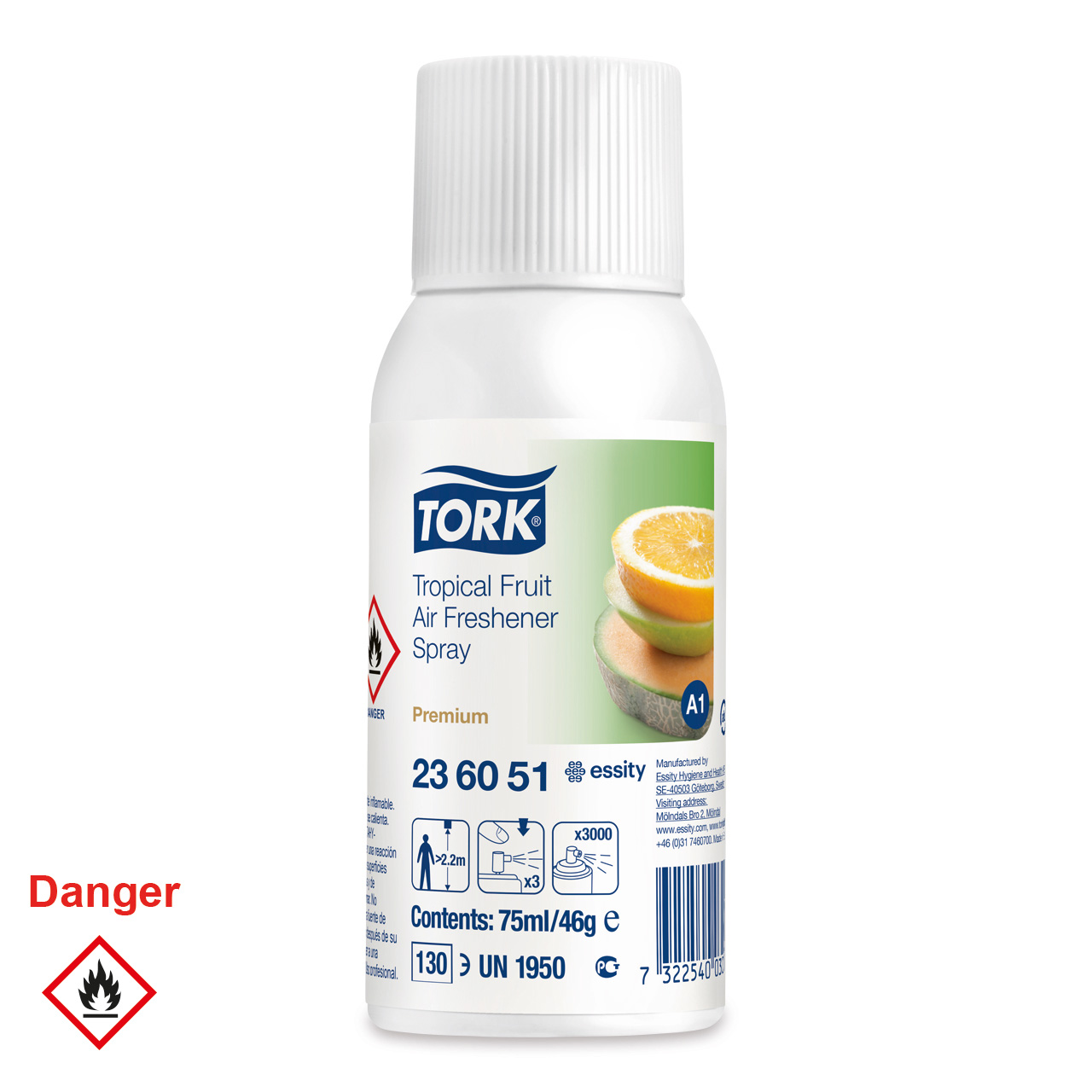 Tork Aérosol désodorisant fruité A1 Tork Aérosol désodorisant fruité A1
