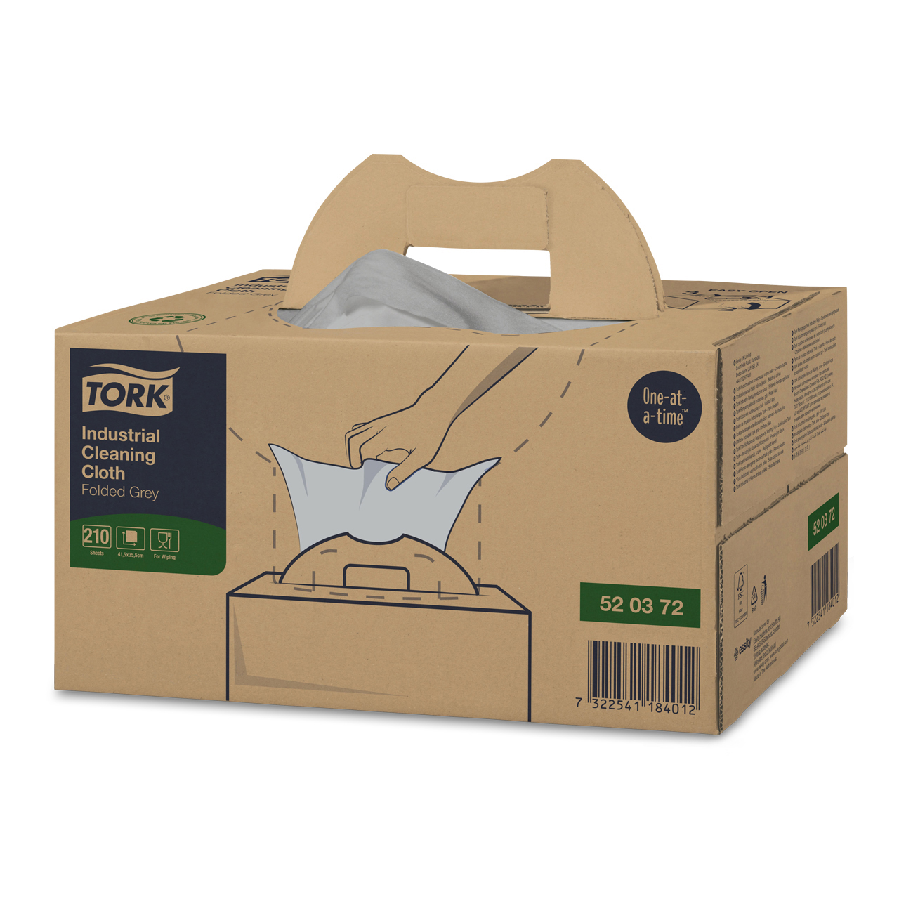 Tork Chiffons de nettoyage industriels gris W7