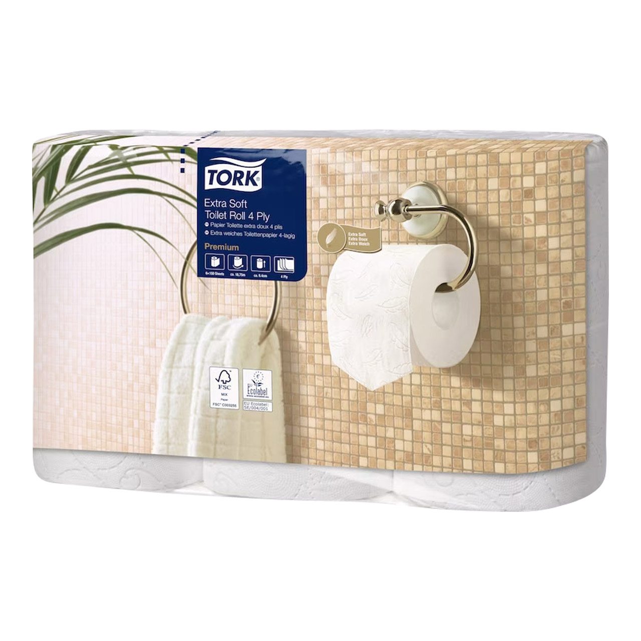 Tork Papier toilette petit rouleau extra doux T4 Tork Papier toilette petit rouleau extra doux T4