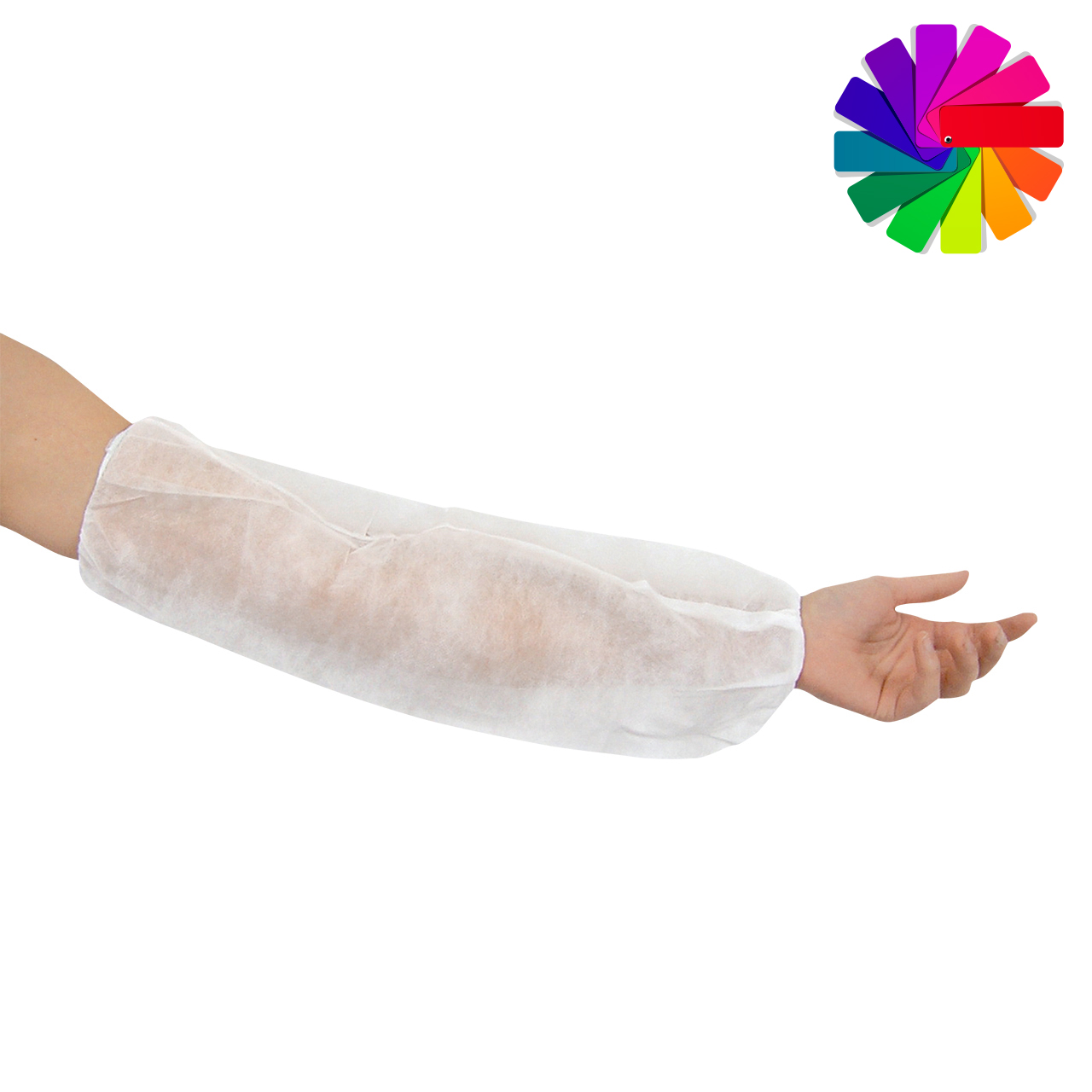 Manchettes de protection PP blanches 45 cm Manchettes de protection PP blanches 45 cm