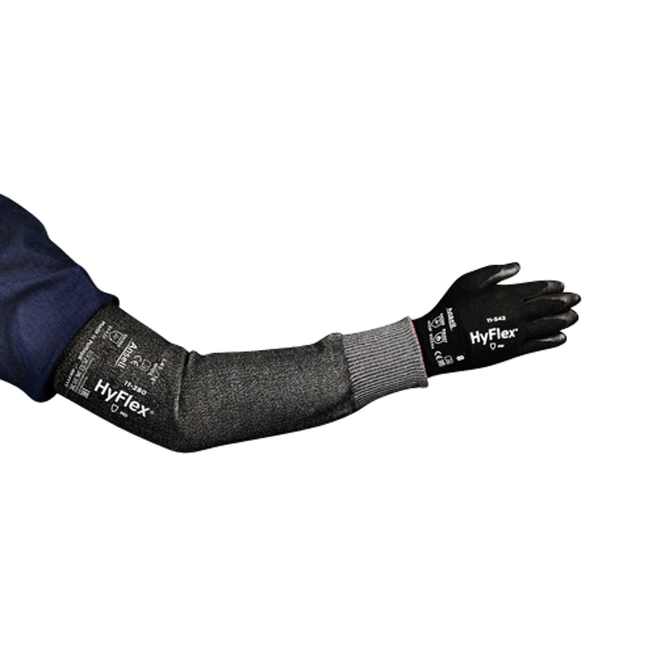 HyFlex® 11-280 Protège-bras 400 mm étroit, sans trou pour le pouce HyFlex® 11-280 Protège-bras 400 mm étroit, sans trou pour le pouce