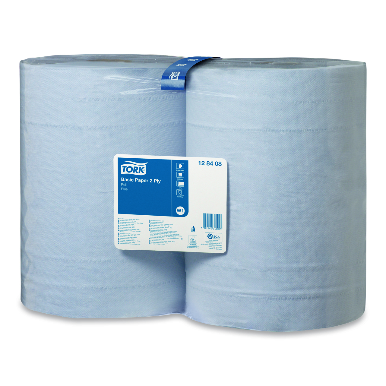 Tork Papier d'essuyage bleu standard W1 Tork Papier d'essuyage bleu standard W1