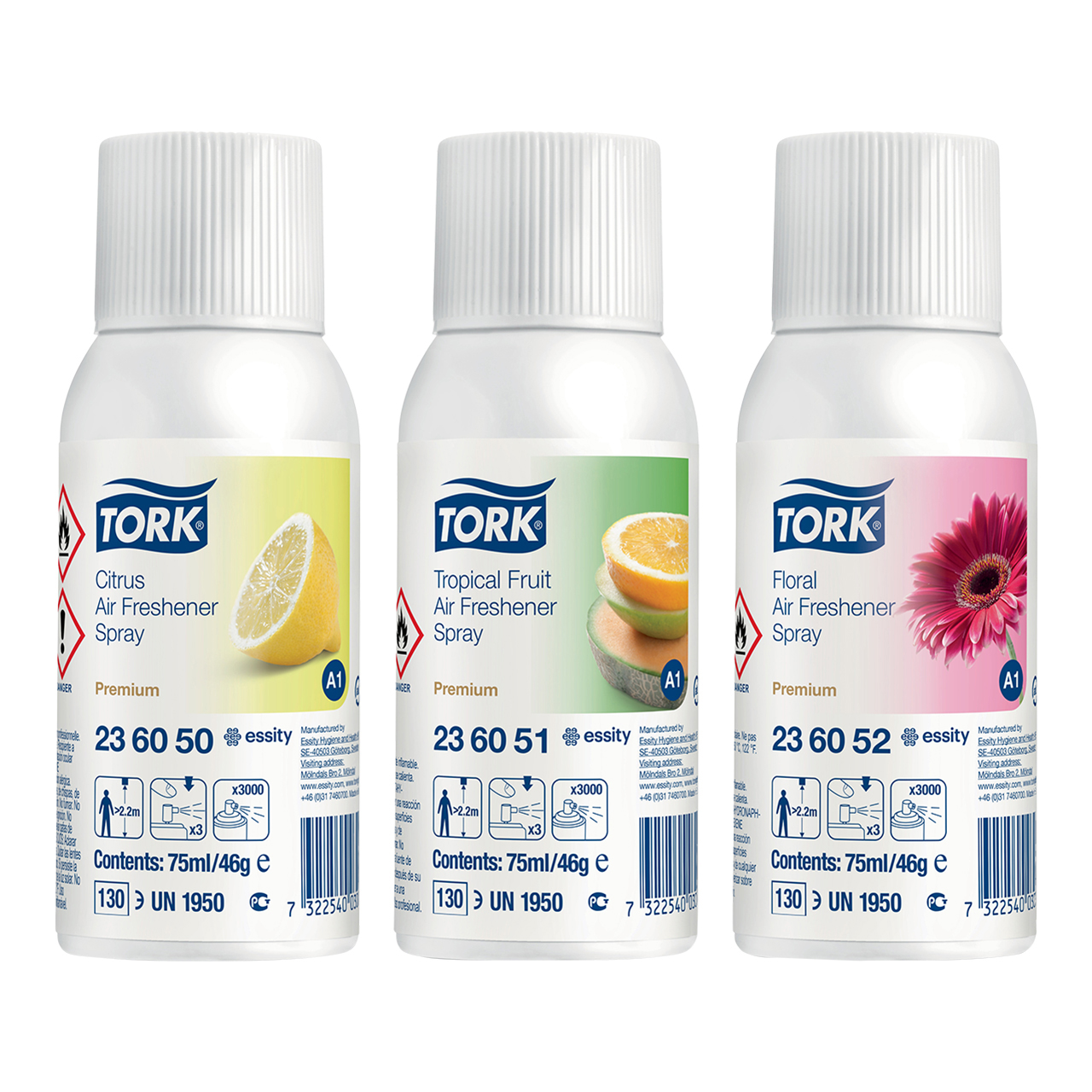 Tork Aérosol désodorisant pack variété A1 Tork Aérosol désodorisant pack variété A1