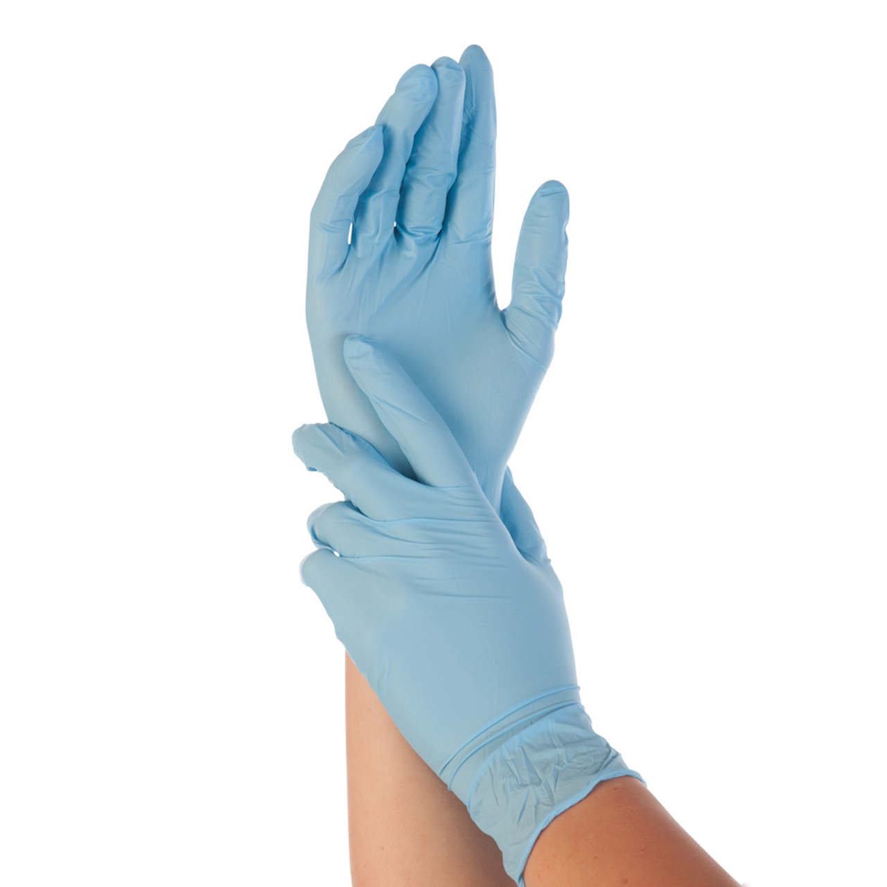 Gants en nitrile Control bleus L Gants en nitrile Control bleus L