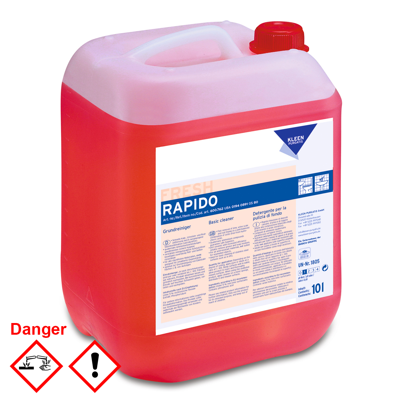 Rapido Nettoyant surpuissant acide Rapido Nettoyant surpuissant acide