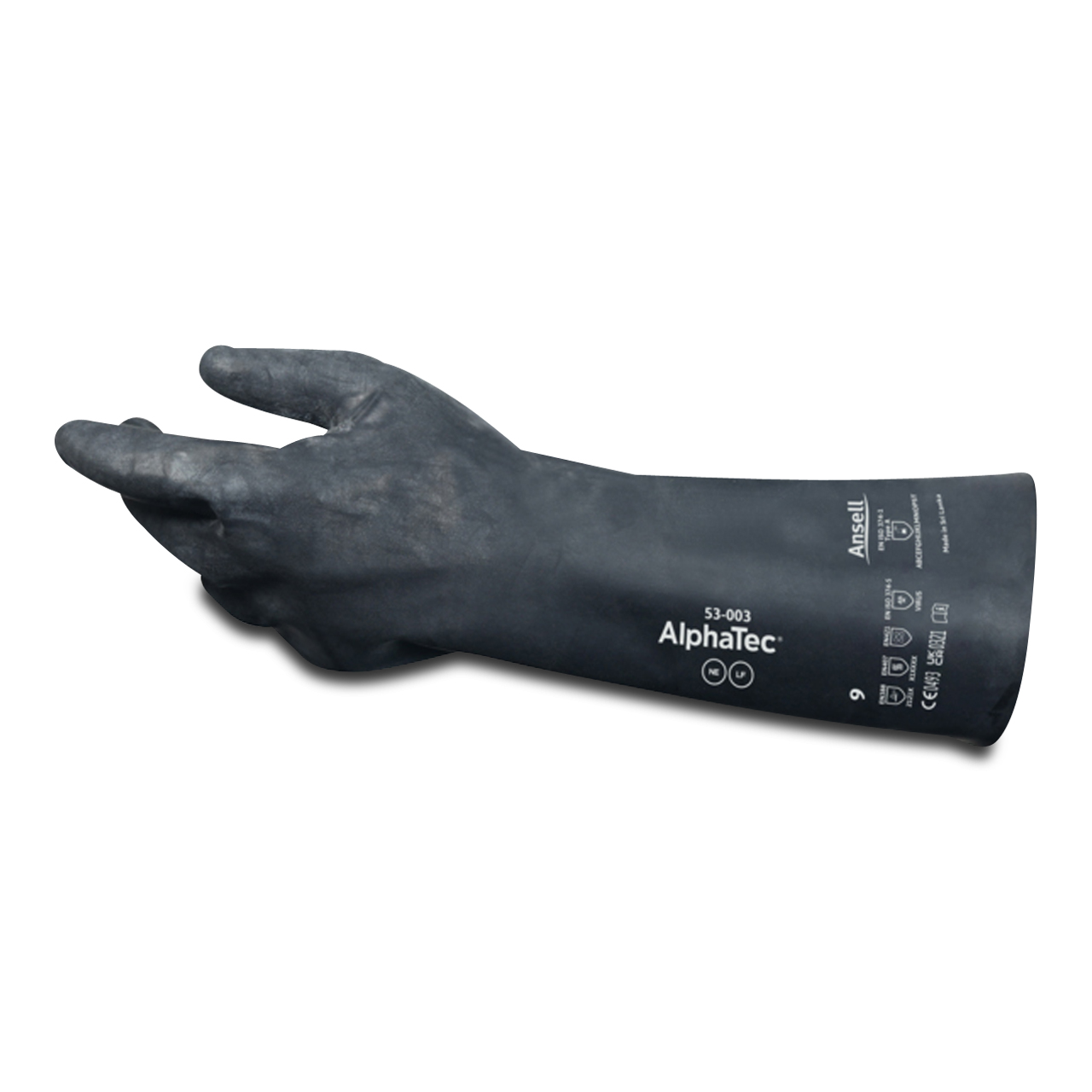 AlphaTec® Gants en néoprène 53-003 Noir XL