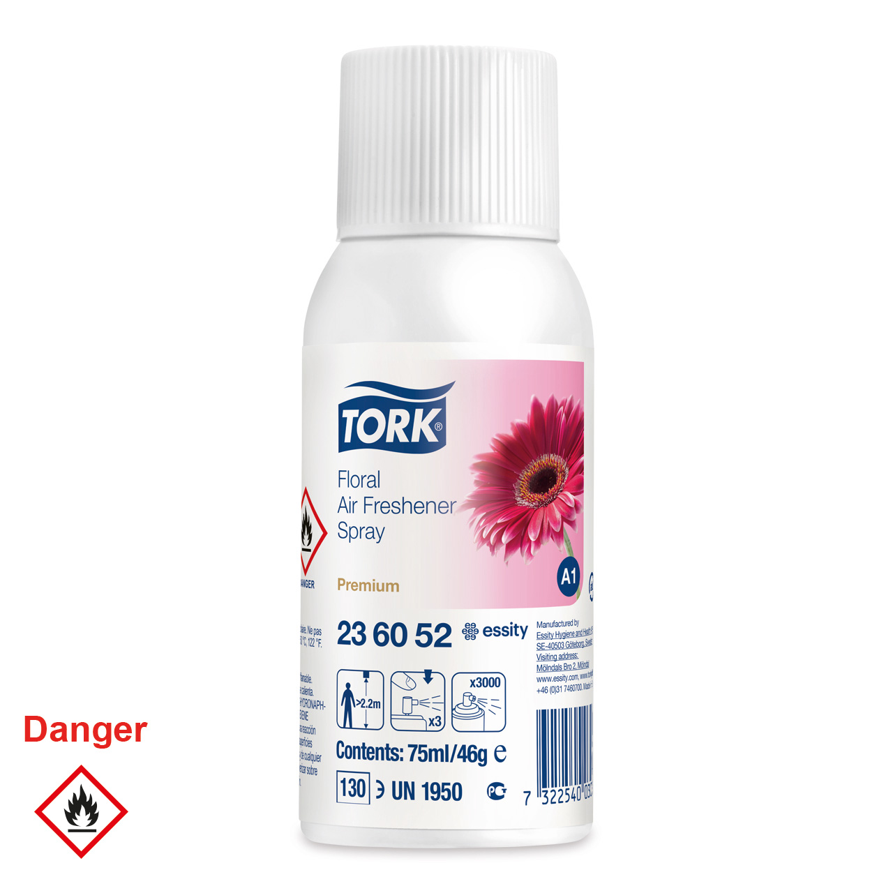Tork Aérosol désodorisant floral A1 Tork Aérosol désodorisant floral A1