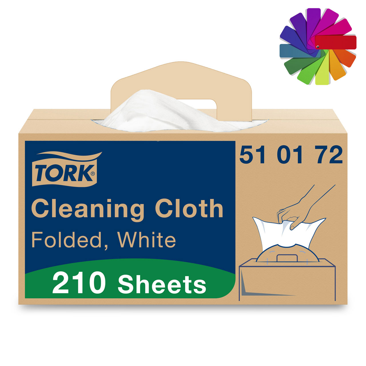 Tork lingettes de nettoyage, individuelles W7