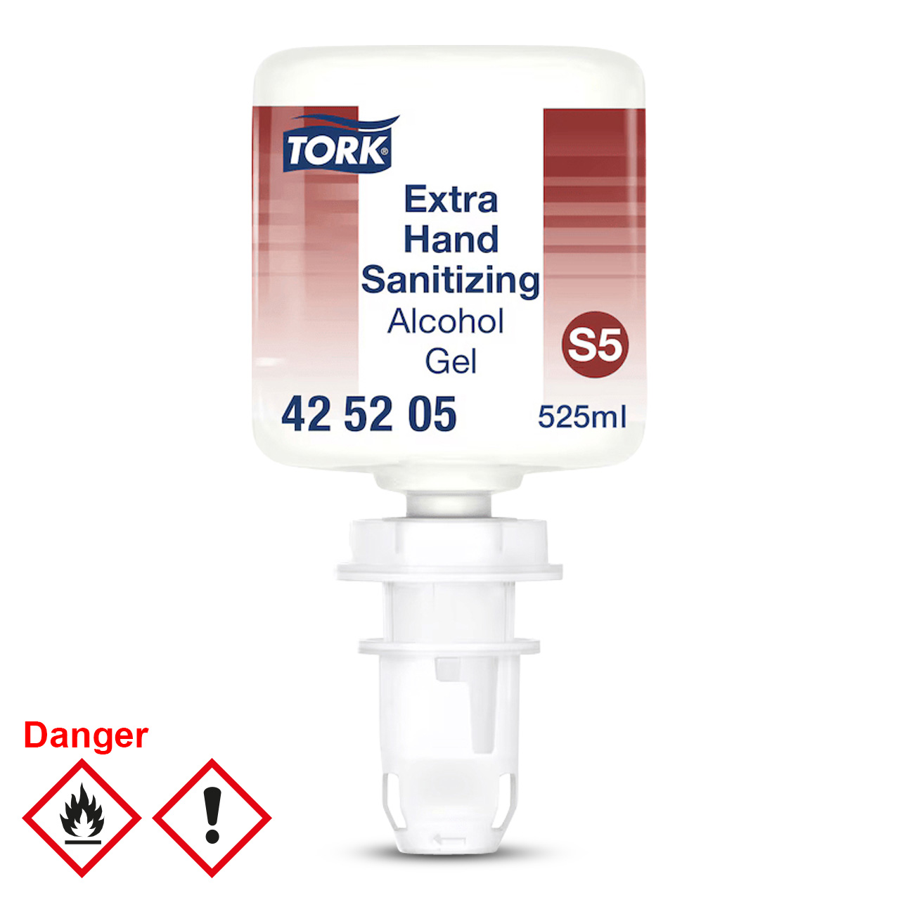 Gel désinfectant pour les mains à l'alcool Tork Extra