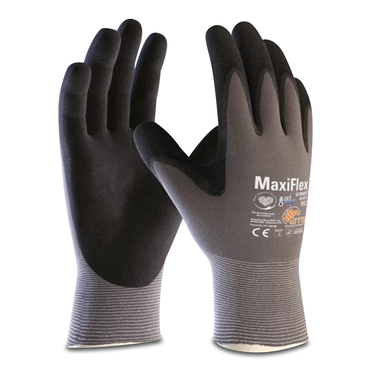 MaxiFlex Ultimate 42-874 noir/gris taille 10 (XL)