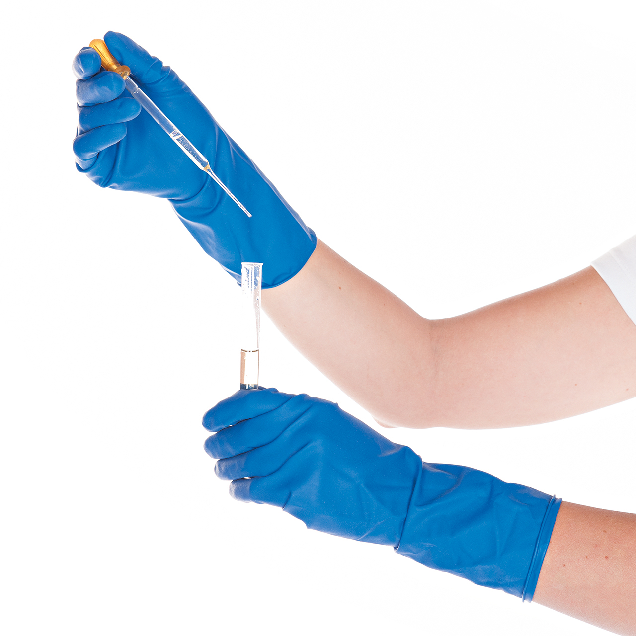 Gants en latex High Risk bleus M Gants en latex High Risk bleus M