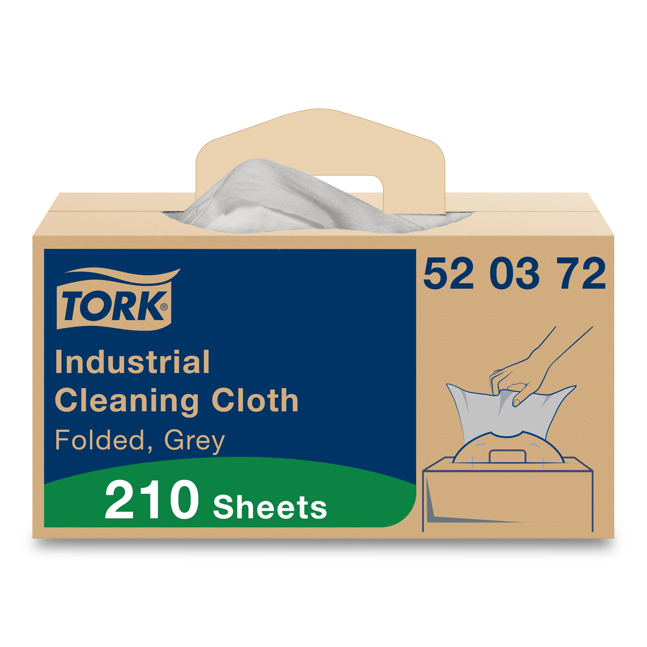 Tork Chiffons de nettoyage industriels gris W7