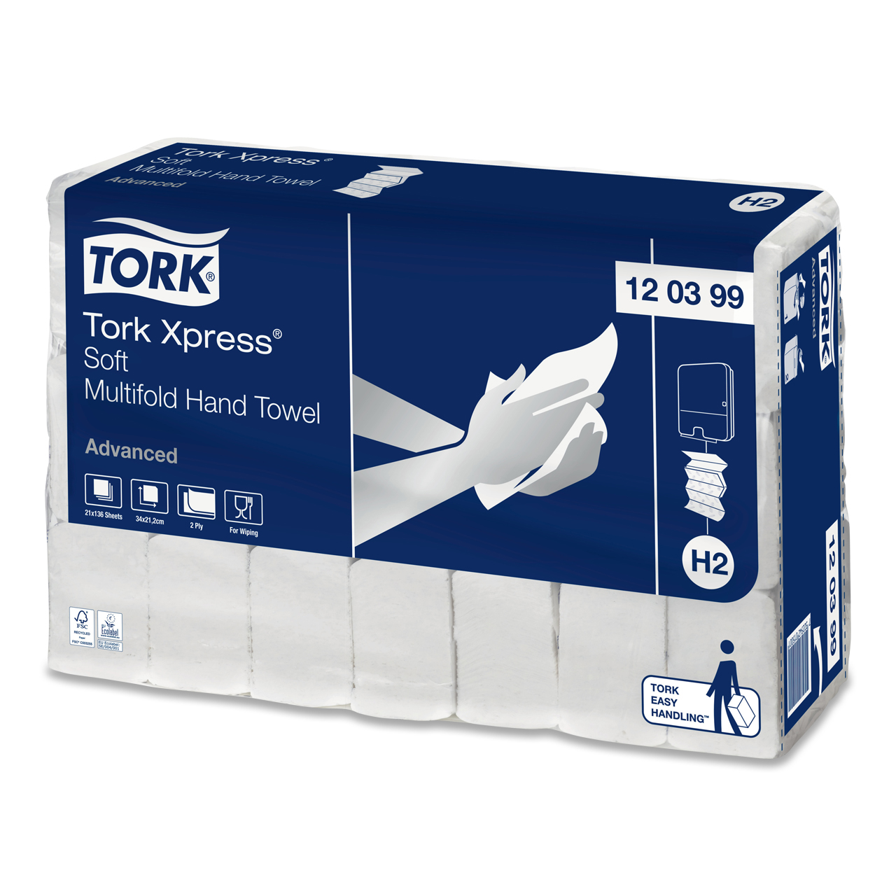 Tork Xpress® Essuie-mains doux compressés Multifold Tork Xpress® Essuie-mains doux compressés Multifold