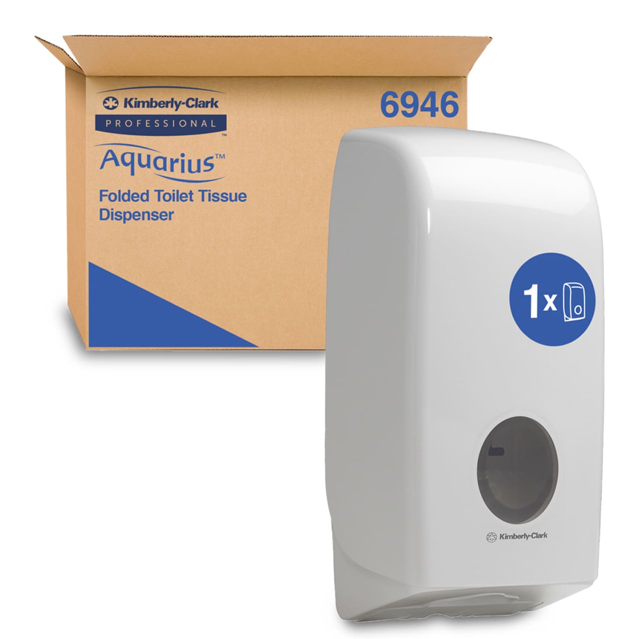 Aquarius™ Distributeur de papier toilette plié