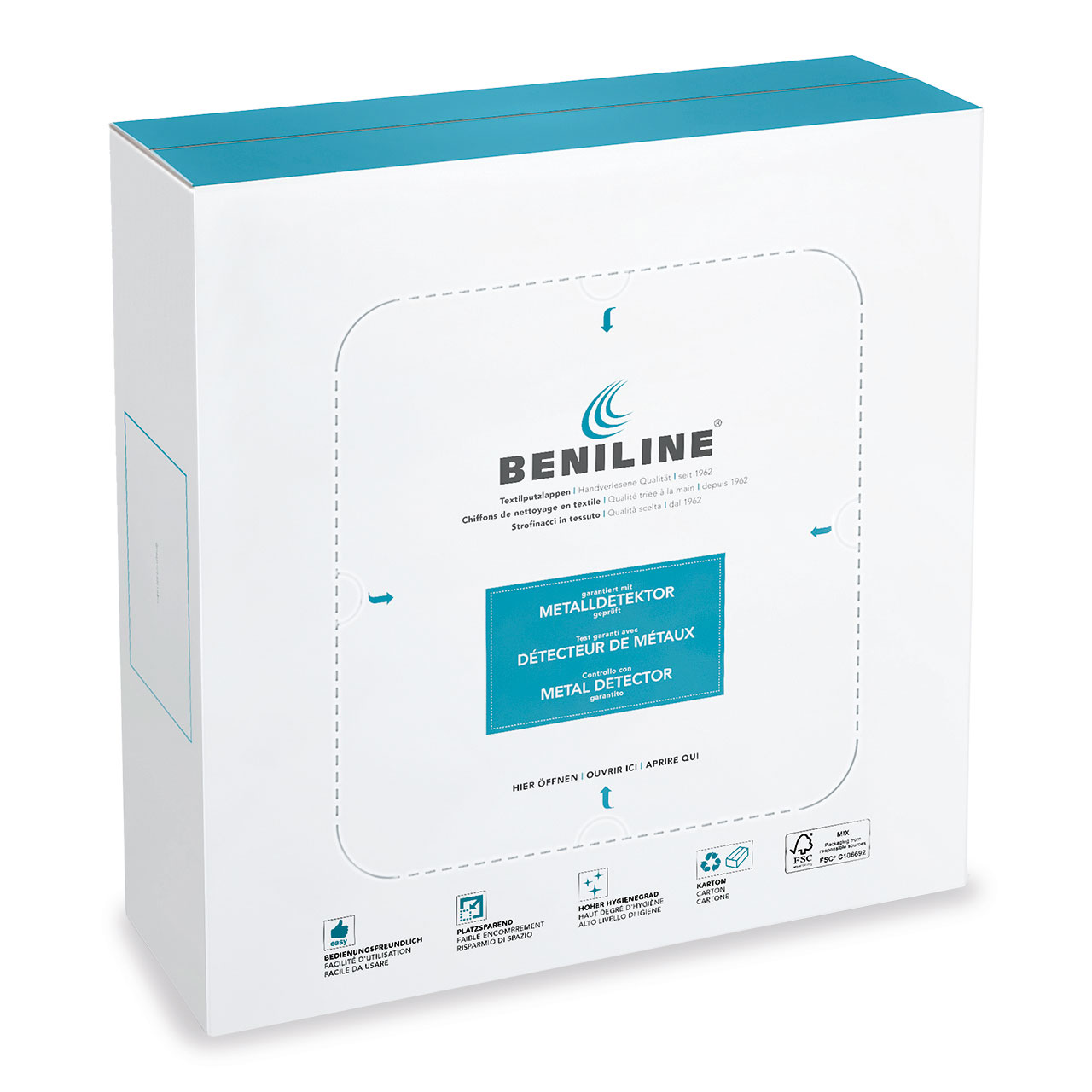 BENILINE® Chiffons nettoyage colorés clairs tricot
