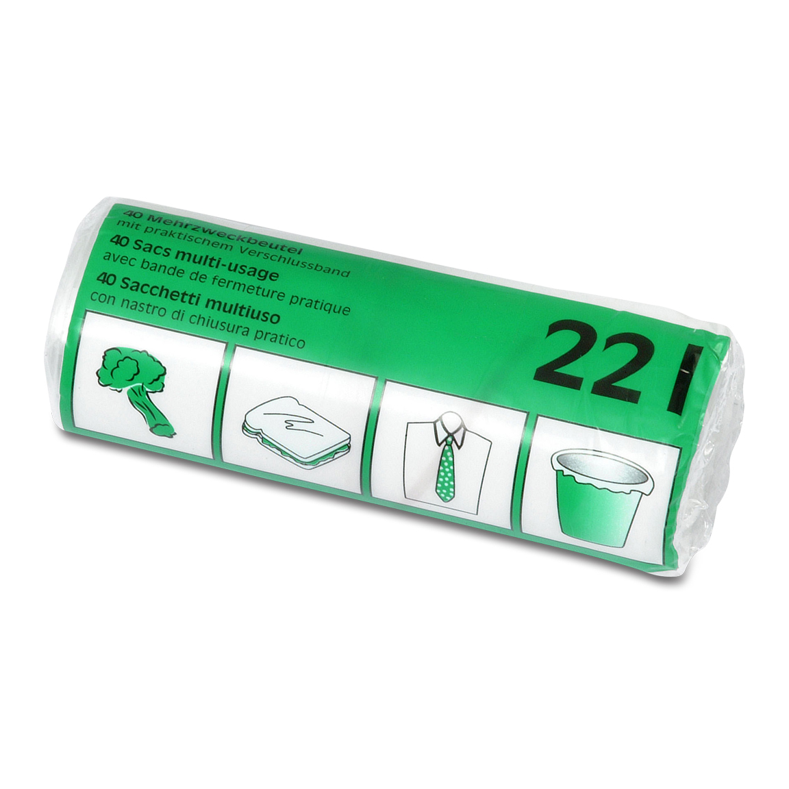 Sac poubelle 22l avec bande de fermeture Sac poubelle 22l avec bande de fermeture