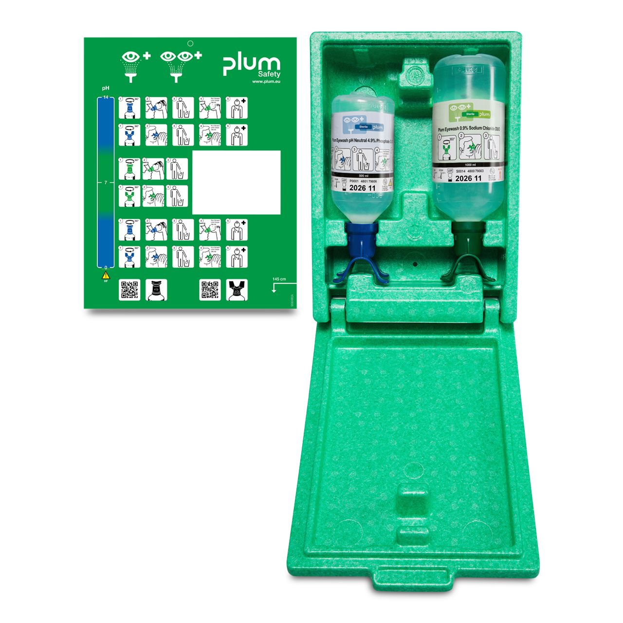 PLUM Station lave-oeil Duo NaCl 1000/pH Neutral 500 PLUM Station lave-oeil Duo NaCl 1000/pH Neutral 500