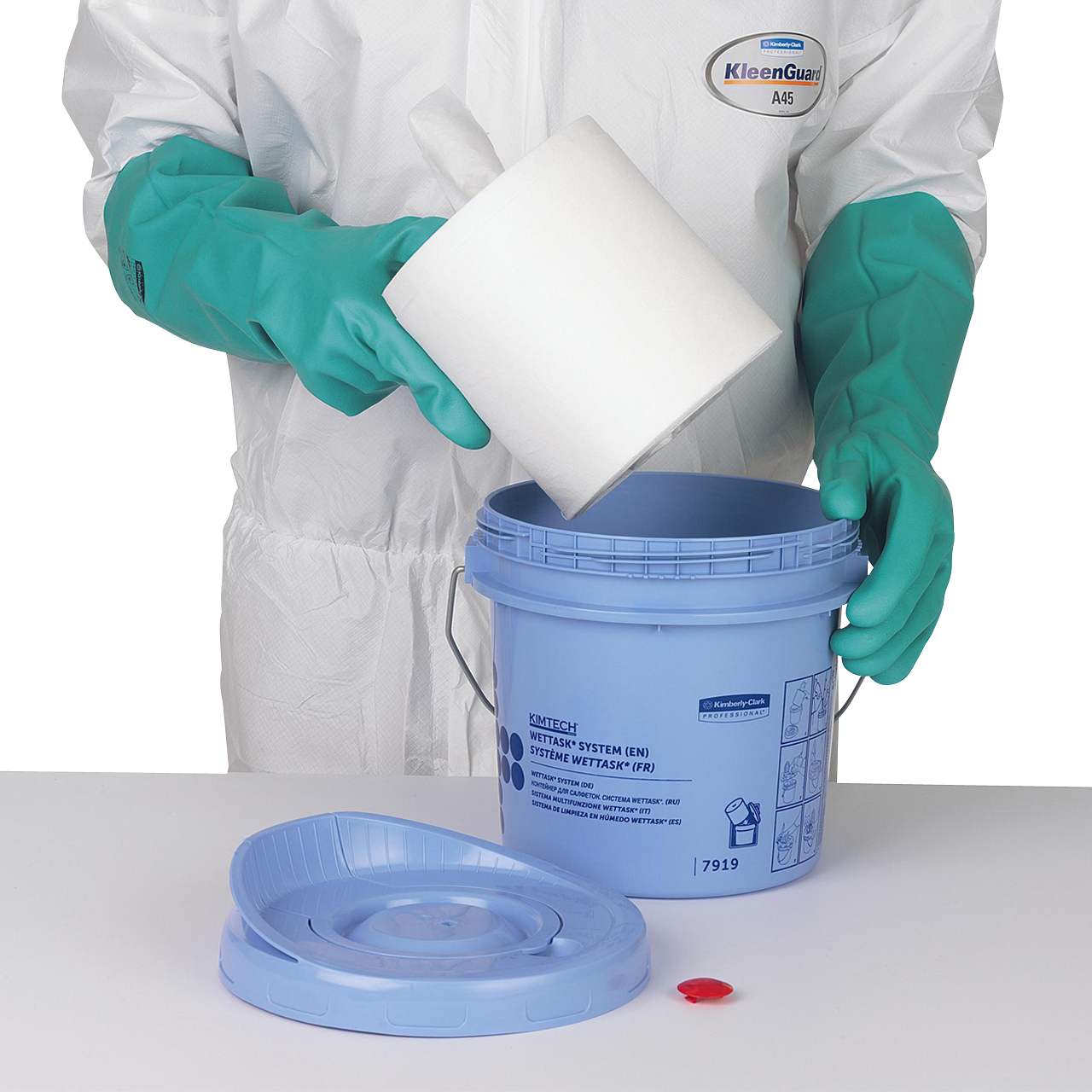 KIMTECH™ Wettask™ Distributeur d'essuyeurs - Seau KIMTECH™ Wettask™ Distributeur d'essuyeurs - Seau