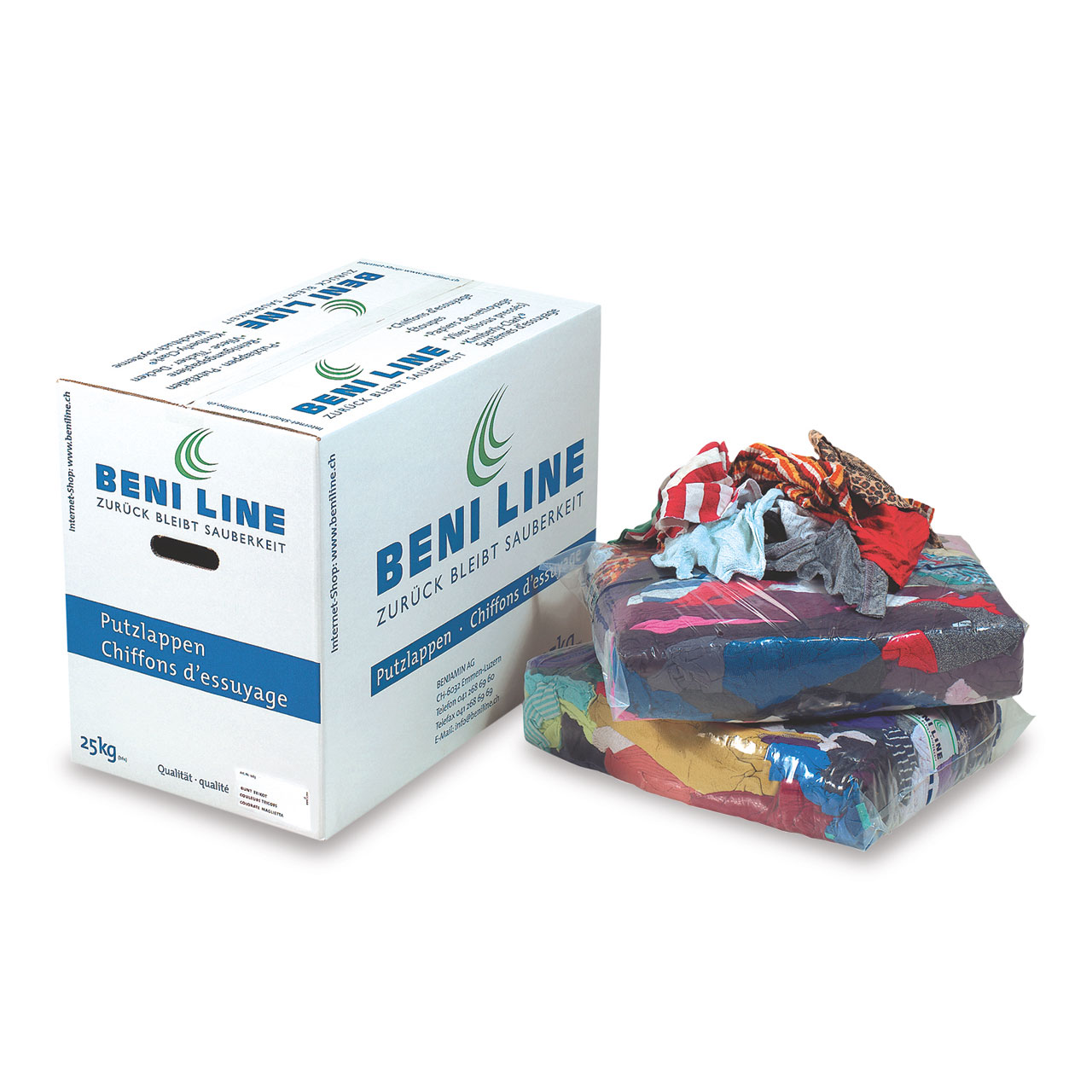 BENILINE® Chiffons de nettoyage tricot colorés orig