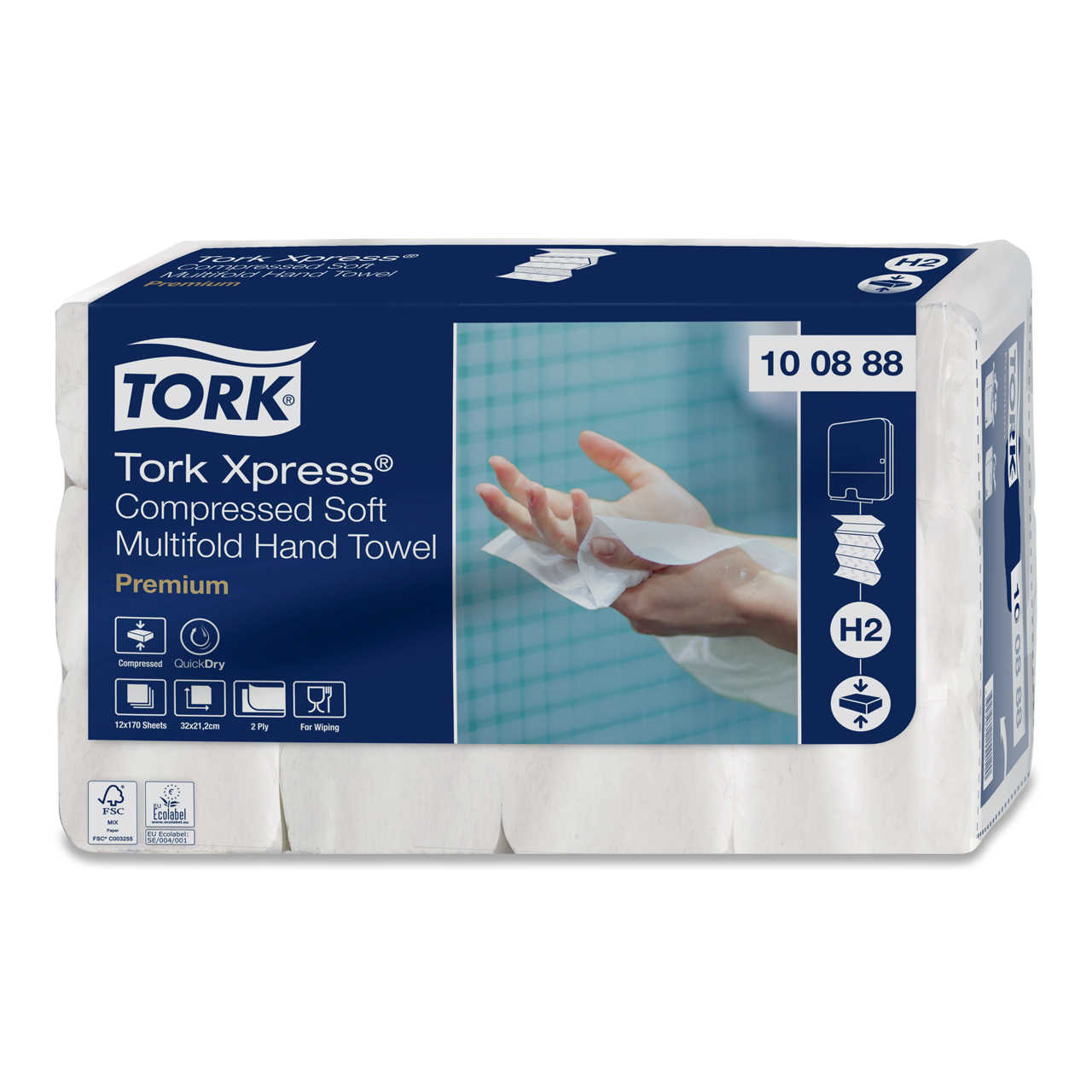 Tork Xpress® Essuie-mains doux compressés Multifold Tork Xpress® Essuie-mains doux compressés Multifold