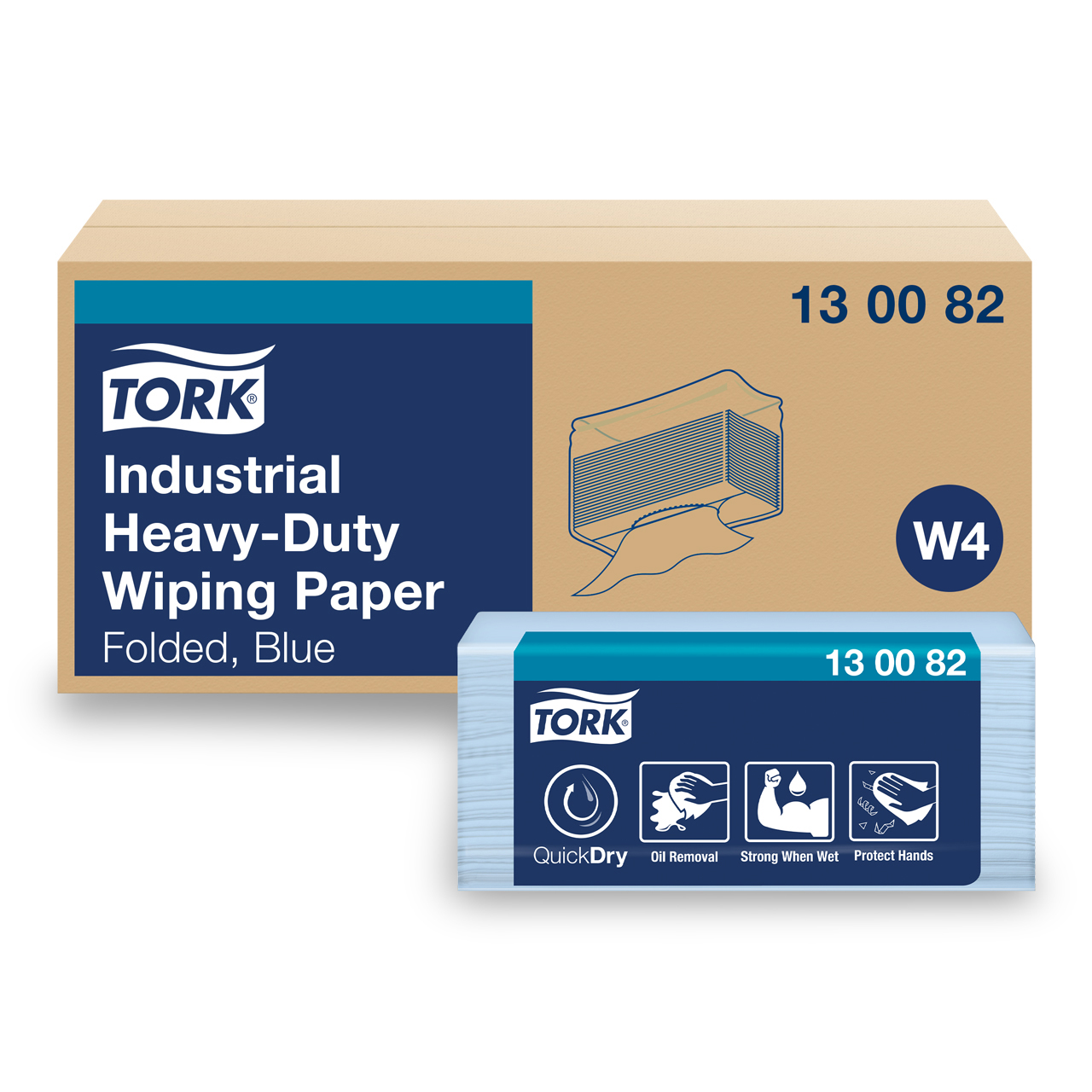 Tork Papier d'essuyage indu. ultra résis QD W4