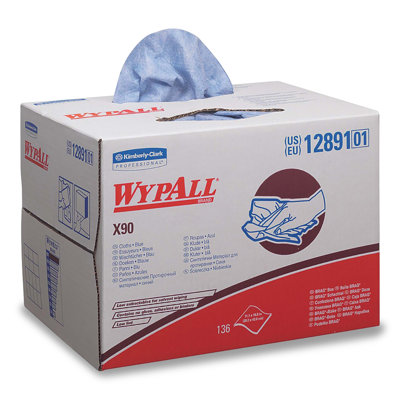 WypAll® X90 Chiffons - Boîte BRAG