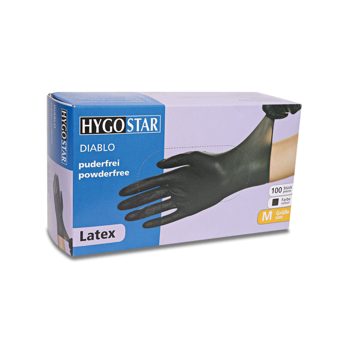 Gants en latex Diablo Noir XL