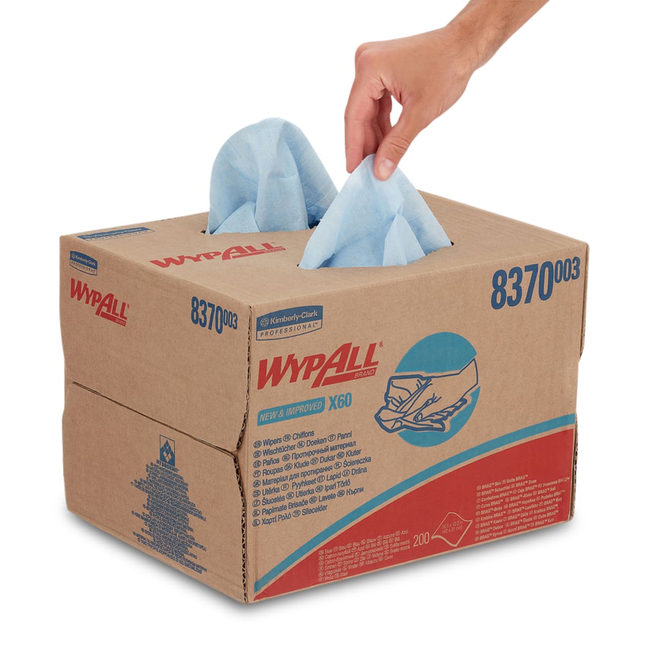 WypAll® X60 Chiffons - Boîte BRAG™