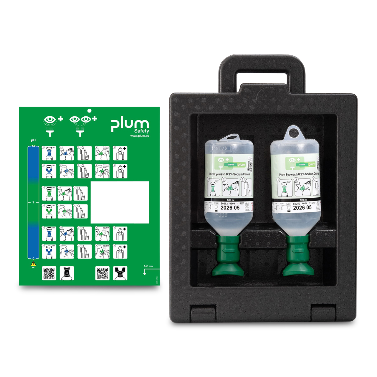 PLUM Station lave-oeil iBox2 2x NaCl à 500 PLUM Station lave-oeil iBox2 2x NaCl à 500