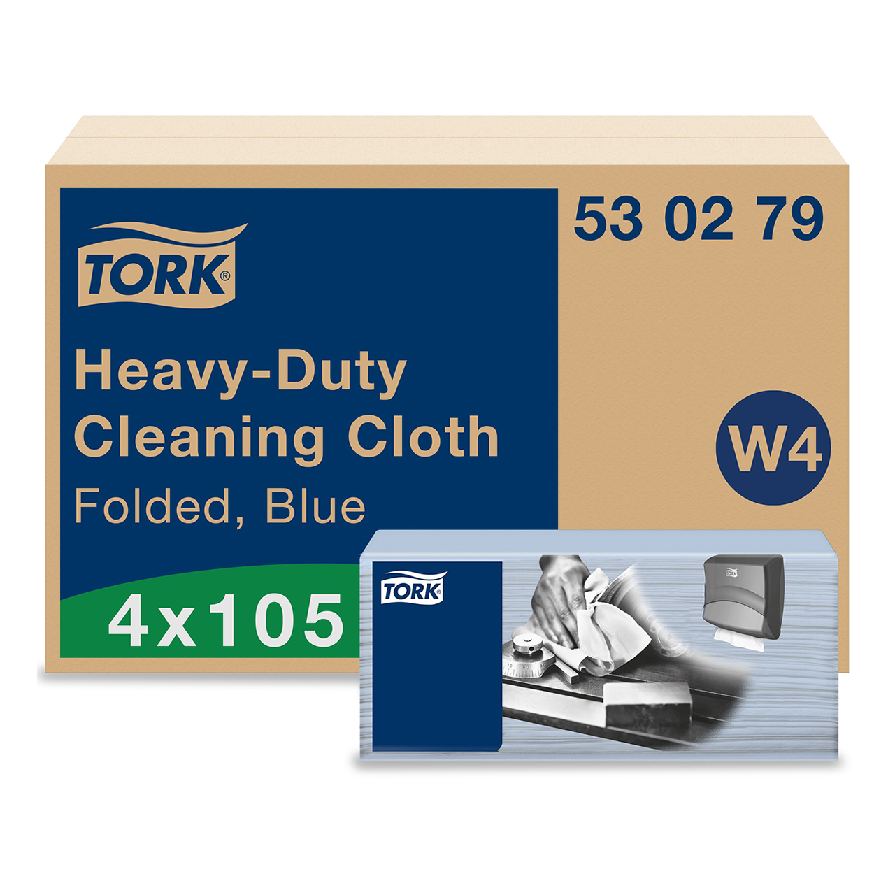 Tork Lingettes nettoyantes extra-fortes W4 Tork Lingettes nettoyantes extra-fortes W4