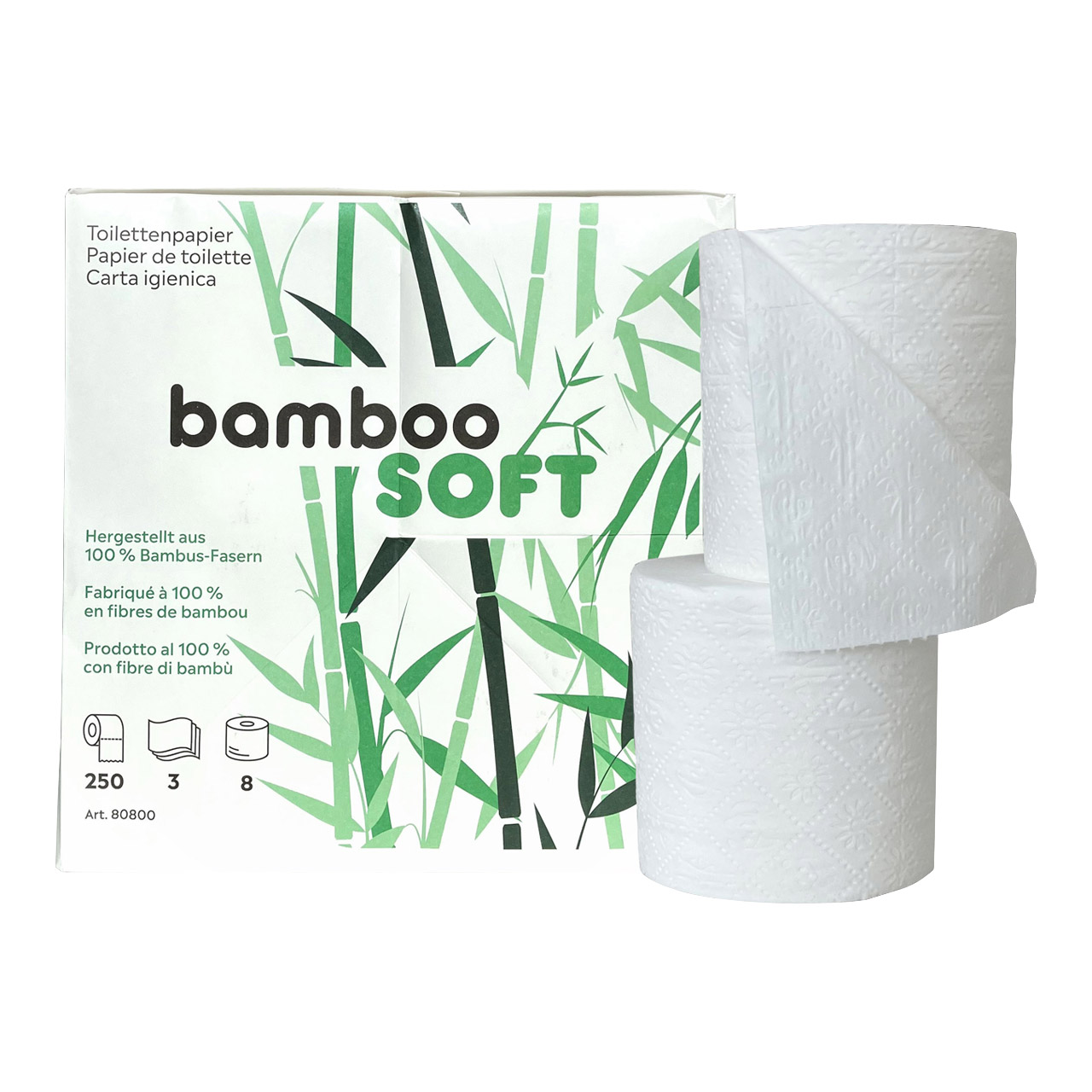 BambooSoft Papier de toilette 3-250 BambooSoft Papier de toilette 3-250