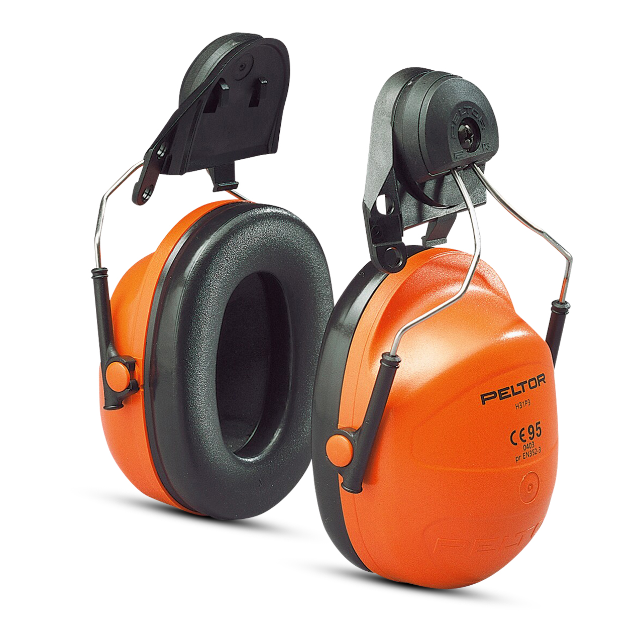 3M™ Coquilles antibruit pour casque, 28 dB, orange  3M™ Coquilles antibruit pour casque, 28 dB, orange