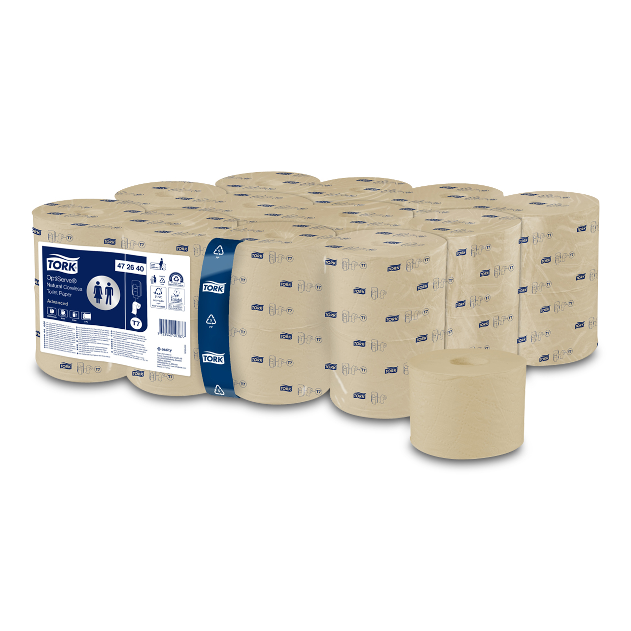 Tork OptiServe® Naturel Papier hygiénique sans mandrin Tork OptiServe® Naturel Papier hygiénique sans mandrin