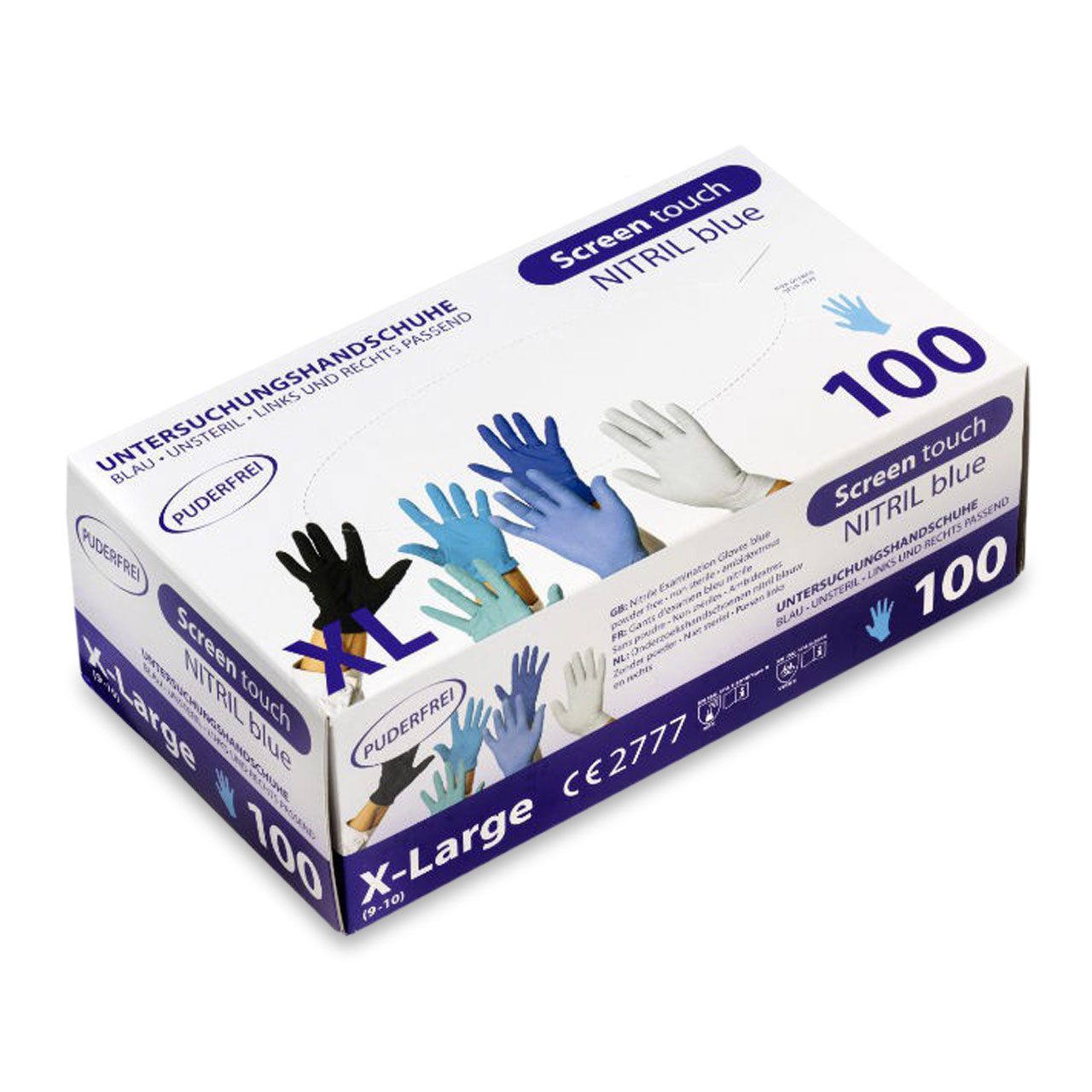 Top Glove Nitril bleu Screen Touch M Top Glove Nitril bleu Screen Touch M