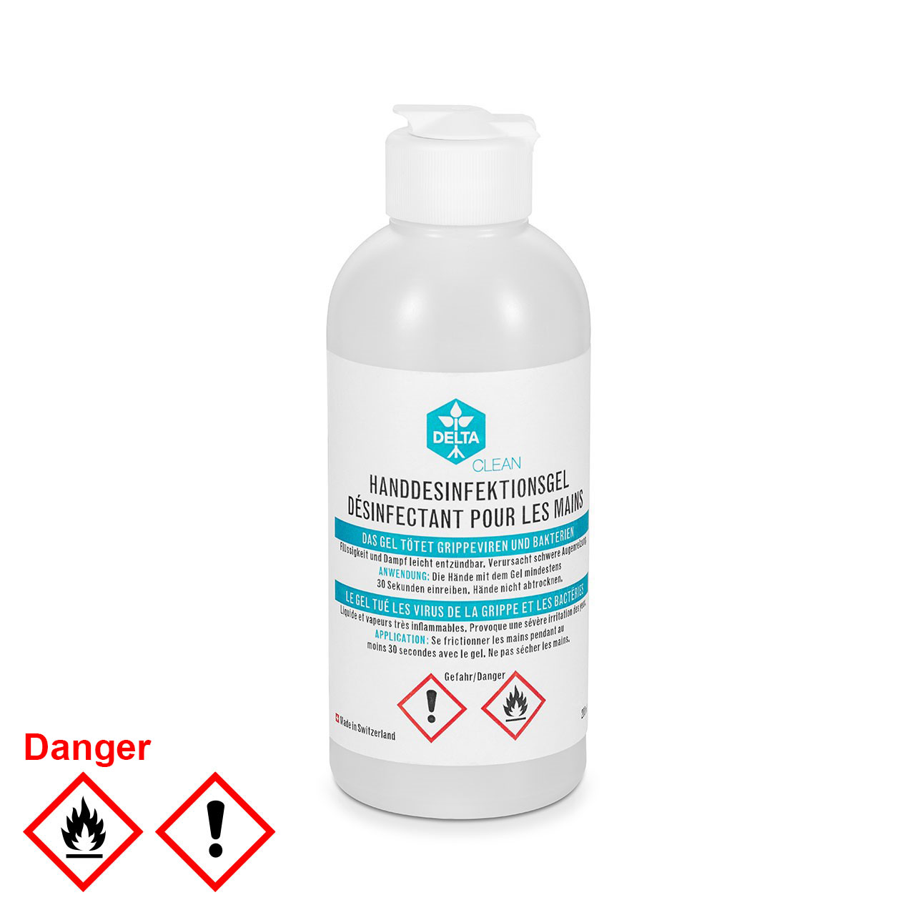 DELTACLEAN® Gel désinfectant pour mains 200 ml