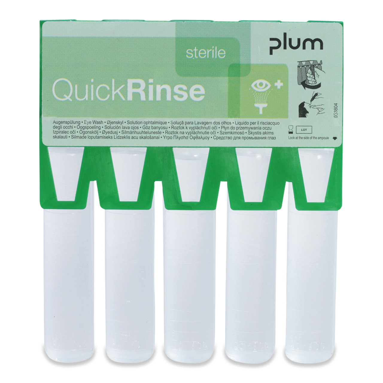 PLUM QuickRinse Solution de rinçage oculaire stérile ampoules PLUM QuickRinse Solution de rinçage oculaire stérile ampoules