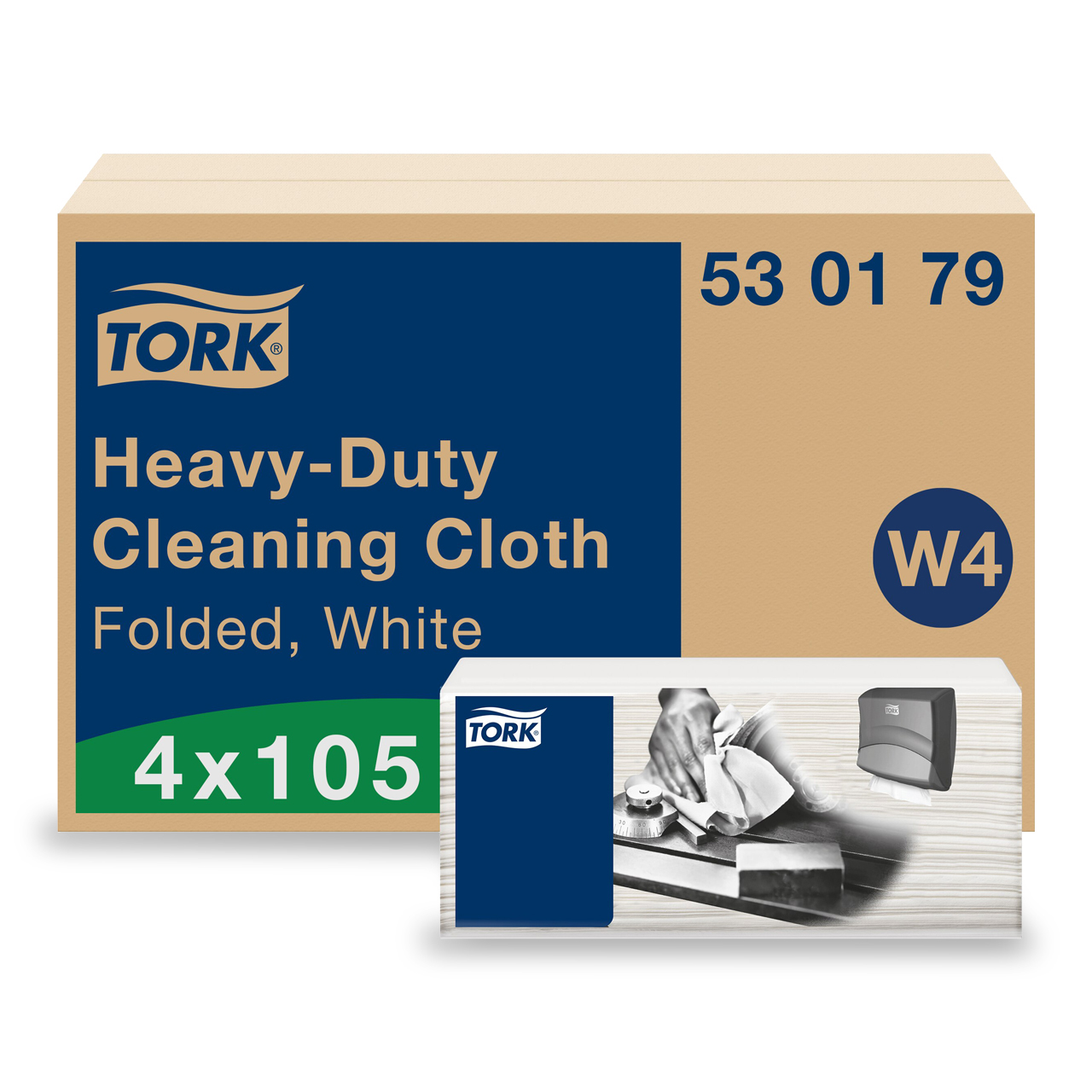 Tork Lingettes nettoyantes extra-fortes W4 Tork Lingettes nettoyantes extra-fortes W4