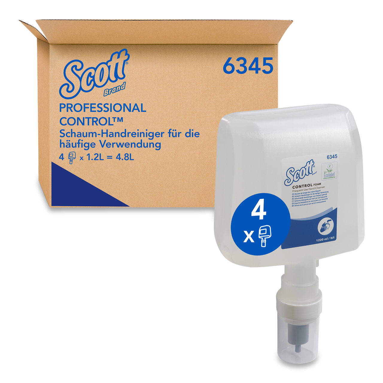 Scott® Control Mousse Lavante 1.2l - Cartouche Scott® Control Mousse Lavante 1.2l - Cartouche