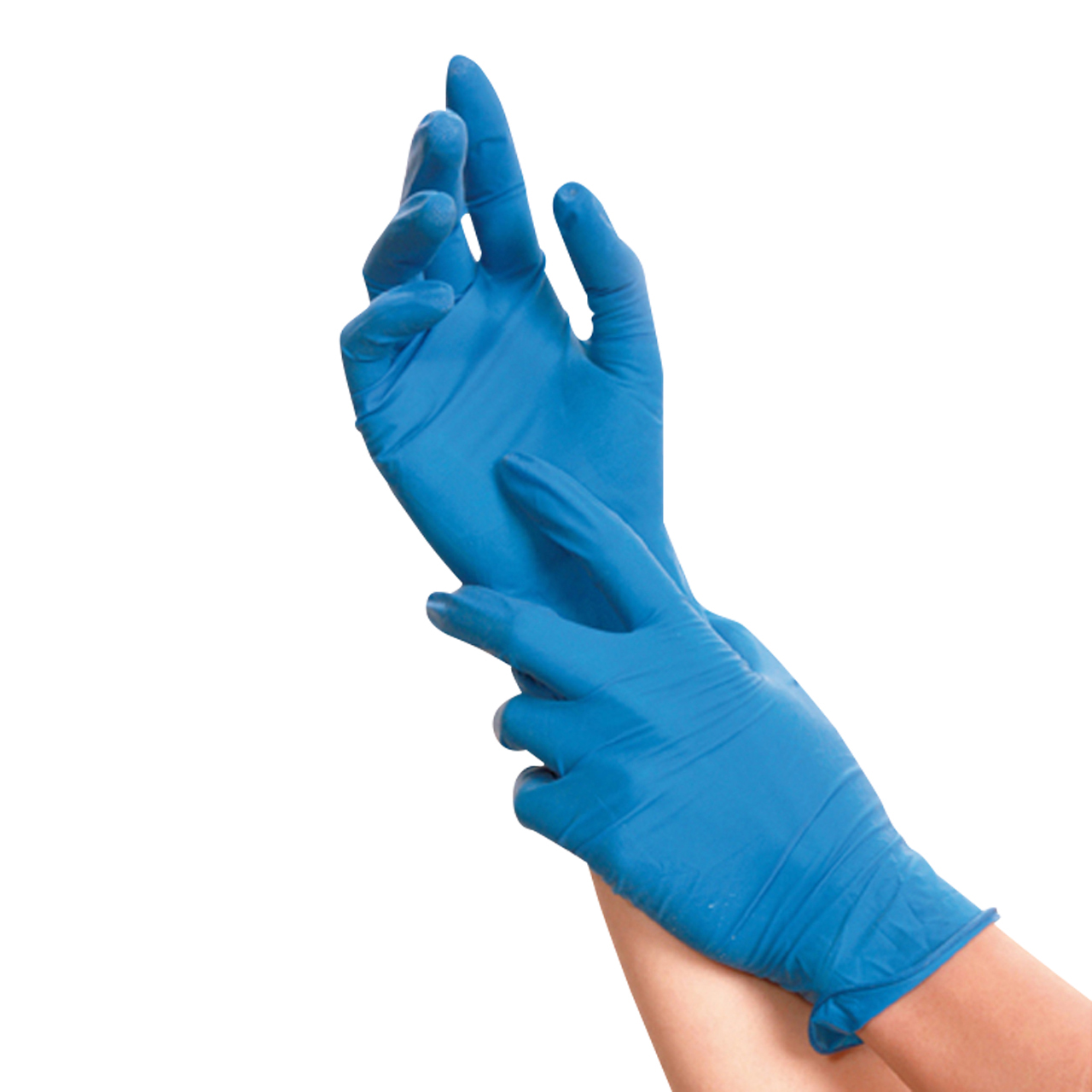 Gants en latex Soft blue L Gants en latex Soft blue L