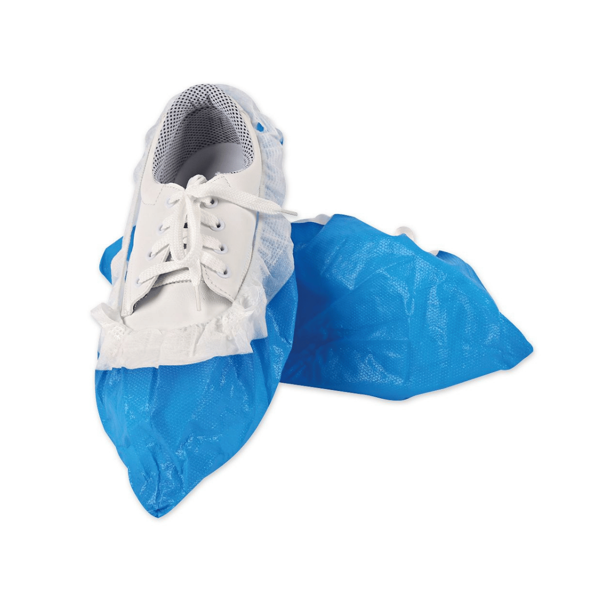 Couvre-chaussures pour Hygomat Clipless PP/CPE, blanc-bleu