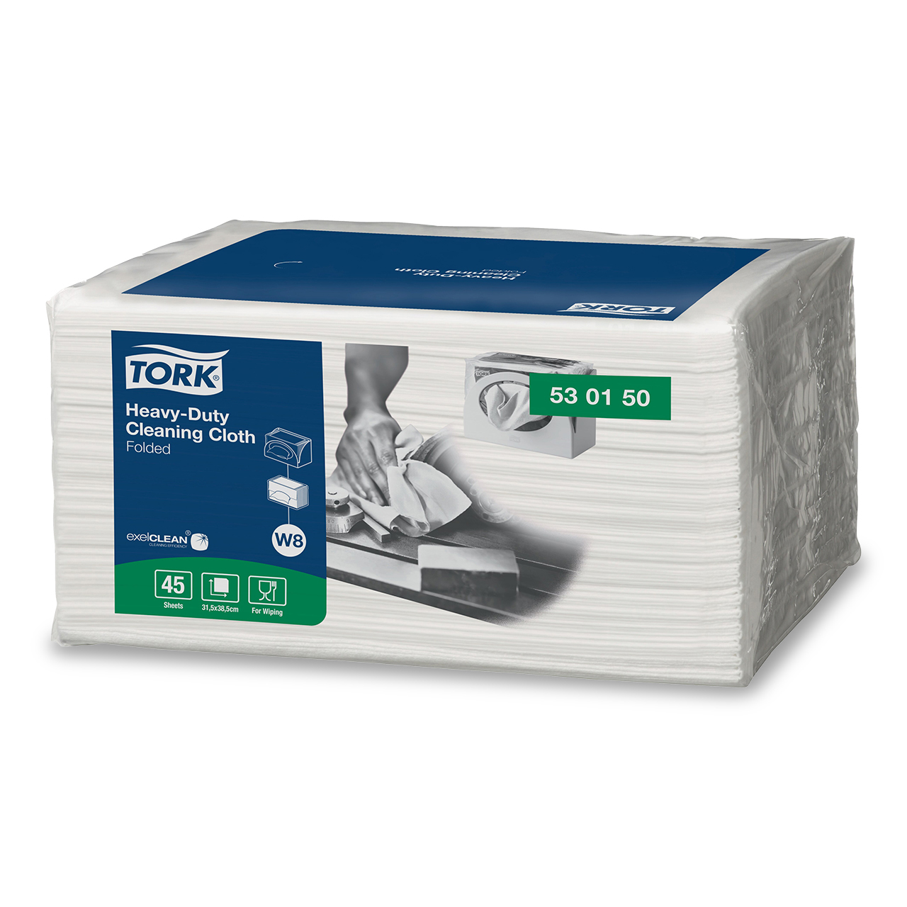 Tork Chiffons de nettoyage ultra résistants W8