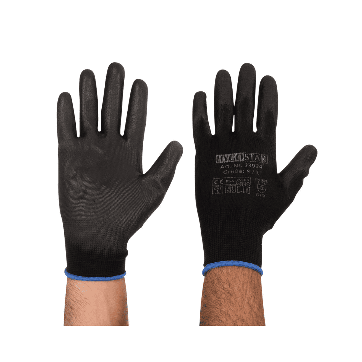 Gants en maille fine Black Ace 2XL